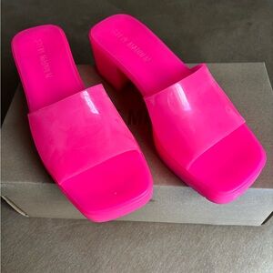 Steve Madden Women's Pink Slide Sandals